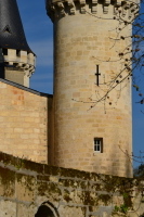 Château d'Agassac, détail d'une archère cruciforme de la tour nord-est